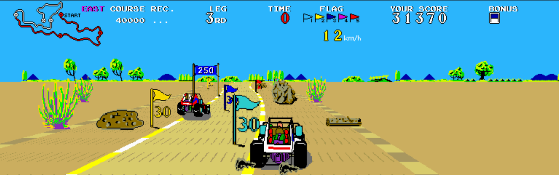 Buggy Boy coin op screenshot