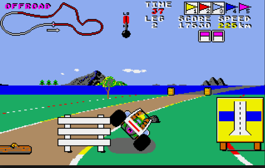 Buggy Boy two wheel screenshot