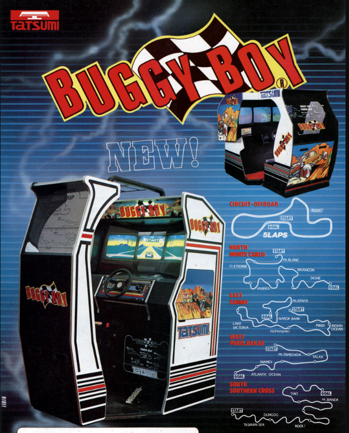 Buggy Box Arcade Flyer